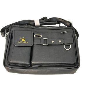 Weixier Men's Shoulder Bag Crossbody Messenger Briefcase Style Tote